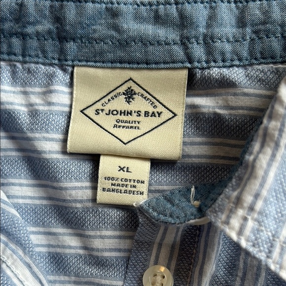 Blue Striped Button-Up Shirt - Picture 2 of 7